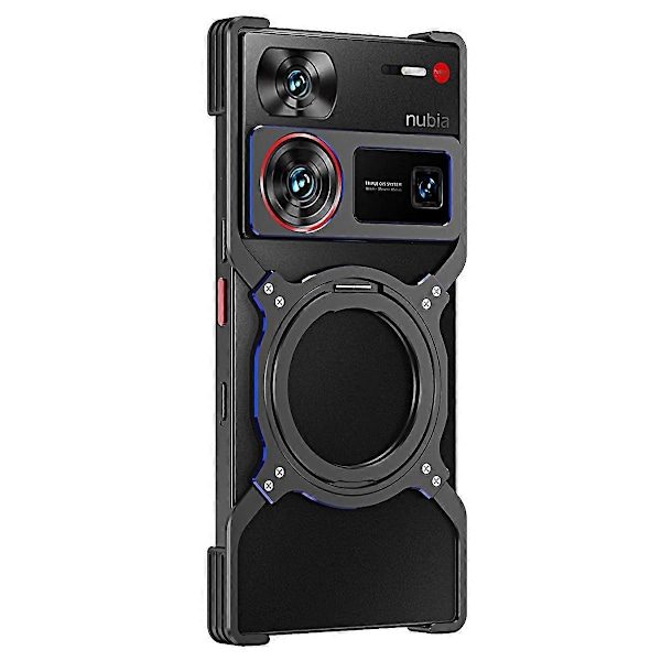Til ZTE nubia Z60 Ultra/Z60 Ultra Leading Kickstand Case Metal Bumper Magnetisk Telefon Cover Multicolor Style C