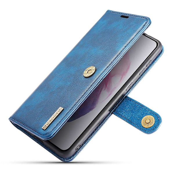 For Samsung Galaxy S21+ 5G Avtakbart 2-i-1 PC-skall Anti-ripe Delt Skinnveske Multicolor Style A
