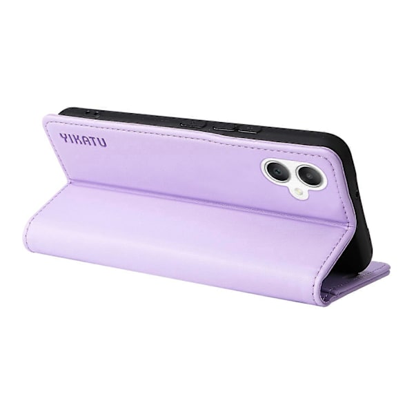 YIKATU YK-001 Etui til Samsung Galaxy A06 med stativ, læder telefoncover, stærk magnetisk lukning Multicolor Light Purple
