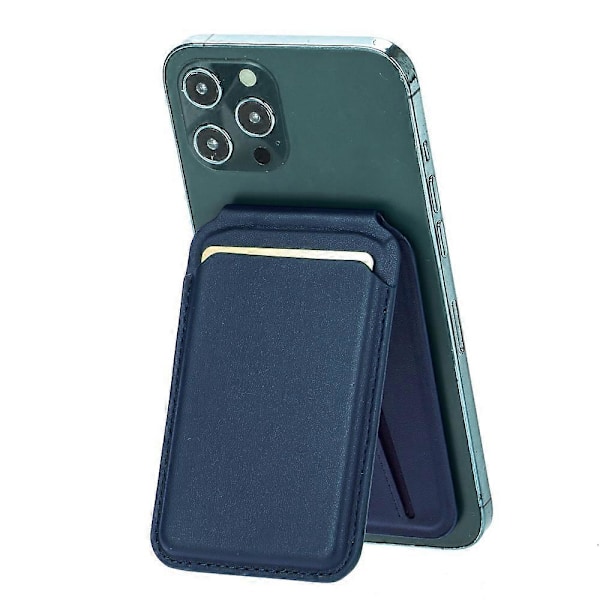 Typ G Magnetisk PU-läder Kortficka Ställ Telefon Baksida Korthållare för iPhone 12-15 Serien Multicolor Style G