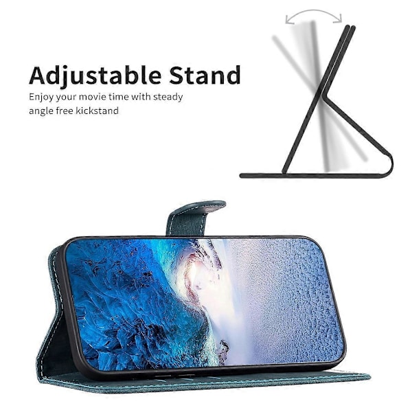 För Samsung Galaxy A15 4G Fodral Präglat PU Läder Telefonställ Plånboksfodral Multicolor Style C