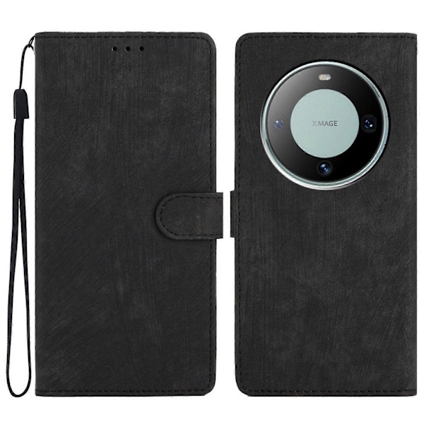 Til Huawei Mate 60 Etui Folio Flip Ensfarvet Hud-berørings Telefon Stand Læder Cover Multicolor Style A