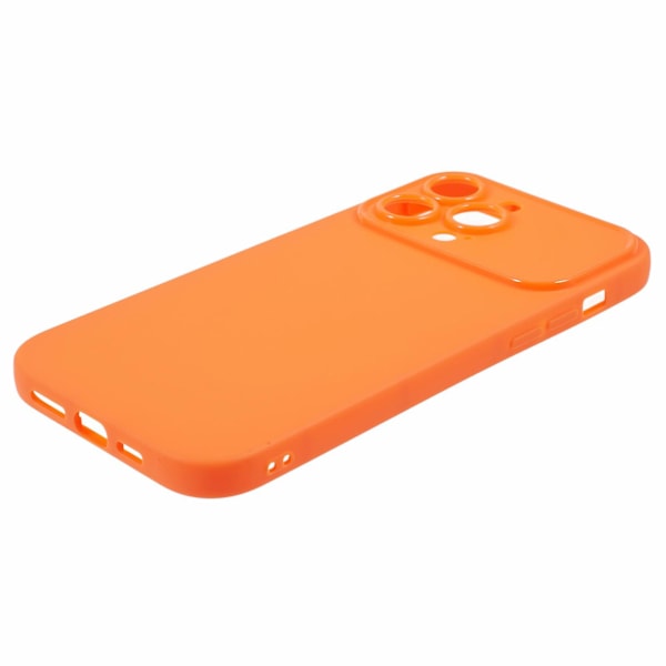 For iPhone 13 Pro Telefondeksel Støvtett Telefonskall Matt Myk TPU (Presis Utsparing for Bakre Linse) Orange