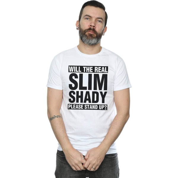 Eminem mäns Real Slim Shady T-shirt Vuxen S-3xl Txu68 White 2XL