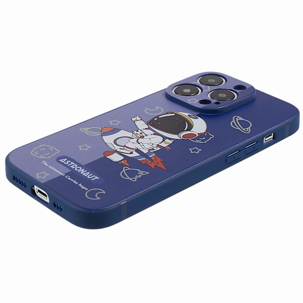 Tpu phone case för Iphone 14 Pro, mönsterutskrift anti-scratch cover Style A