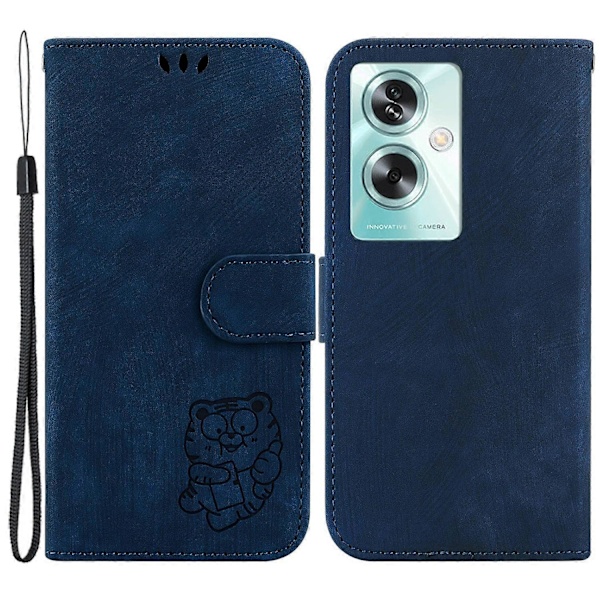 Plånboksfodral i PU-läder med stativ för Oppo A79 5G/A2 5G Multicolor Dark Blue
