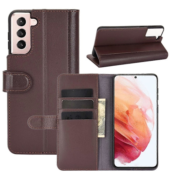 Til Samsung Galaxy S21 4G/5G Split Læder Wallet Stand Telefon Cover Multicolor Style B