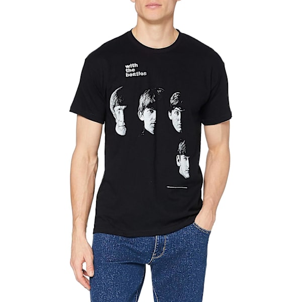 The Beatles -miesten With The Beatles lyhythihainen t-paita Black M