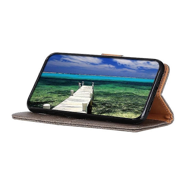KHAZNEH Honor 90 PU-nahkakotelo, naarmuuntumaton lehmännahkajäljitelmä, jalustalla ja lompakolla Multicolor Style C