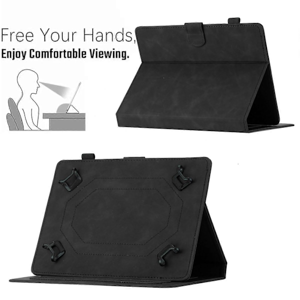 7-tums Tablet PU Läder Ställ Fodral Fjäril Tryckt Korthållare Tablet Skydd Multicolor Style A