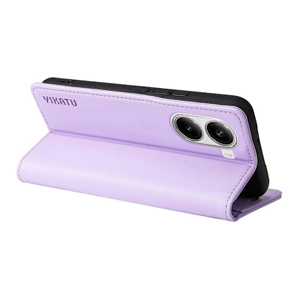 För Xiaomi Redmi Turbo 4 5G/Poco X7 Pro 5G Mobilskal YIKATU Magnetisk Stängning PU Läder Mobilskydd Multicolor Light Purple