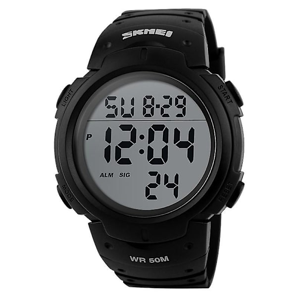 Skmei 1068 Herre Vandtæt Udendørs Sports Digital Ur Grøn Black