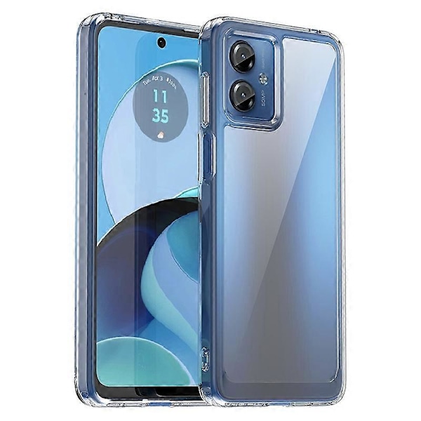 Motorola Moto G14 4G TPU+Akryyli Puhelinkotelo Iskunkestävä Takakuori Multicolor Style A