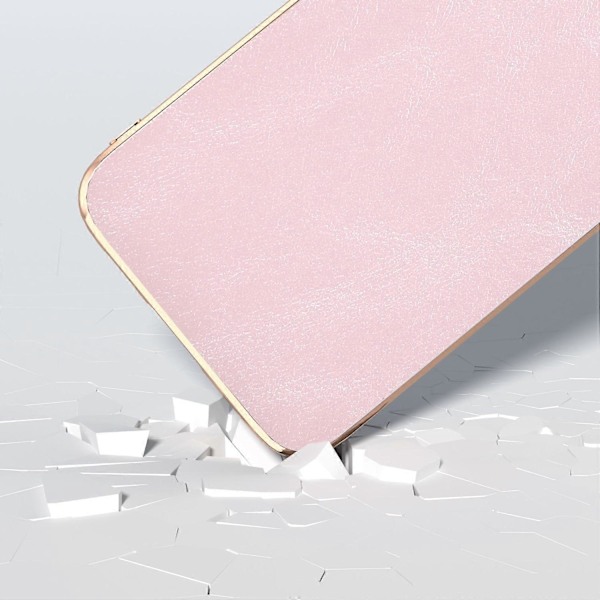 Til Samsung Galaxy S23 FE Telefoncover med tekstur af okselæder PU læderbelagt PC+TPU galvaniseret cover Multicolor Style C