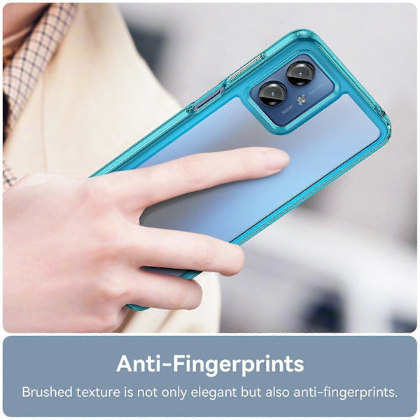 Motorola Moto G14 4G TPU+Akryyli Puhelinkotelo Iskunkestävä Takakuori Multicolor Style B