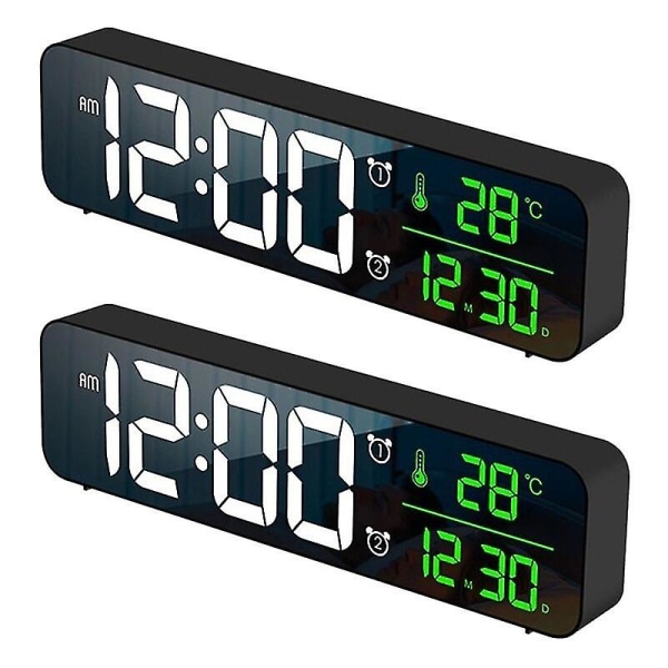 2x Moderne Stue Digitalt Display LED Digital Evighedskalender