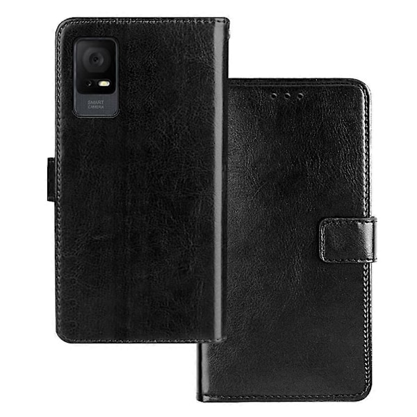 IDEWEI Fullständigt Skydd Telefonfodral för TCL 405 PU Läder Ställ Plånboksfodral Multicolor Style B