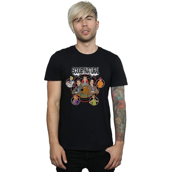 Scoobynatural Mäns karaktärer Star T-shirt Vuxen S-3xl Txu6 Black 3XL