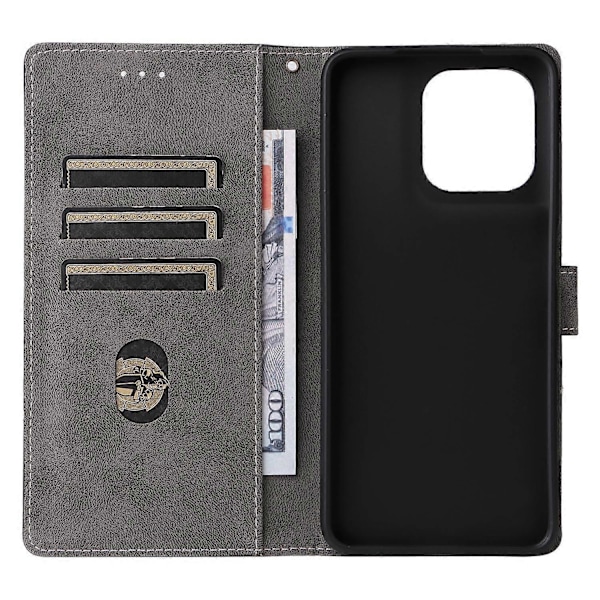 Til Motorola Moto G 5G (2025)/Moto G (2025) 5G Wallet Case RFID-blokering PU Læder Cover Stand View Multicolor Black