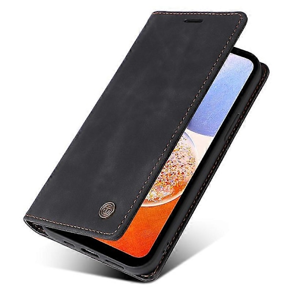 006-serien Fodral för Samsung Galaxy A14 5G/A14 4G Läderplånbok med sugproppsstängning Multicolor Style B