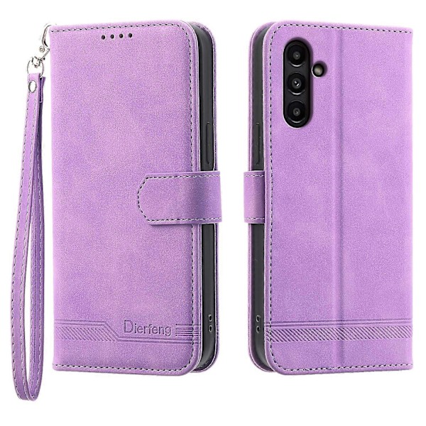 DIERFENG DF-03 Etui til Samsung Galaxy A15 4G Stødsikkert Læder Stand Telefon Cover Wallet Multicolor Style E