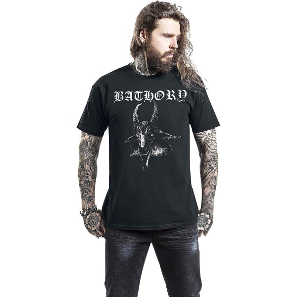 Bathory get-t-shirt i plasthuvud för män black L