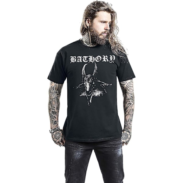 Bathory get-t-shirt i plasthuvud för män black M