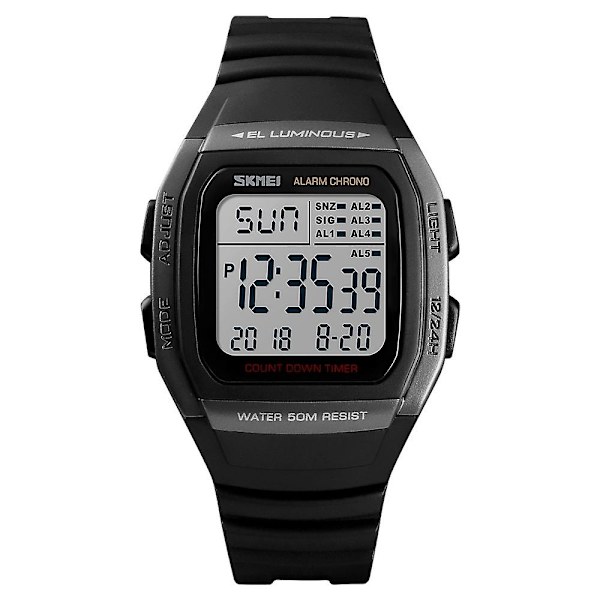 Skmei 1278 Outdoor 50m Vattentät Watch Svart Black