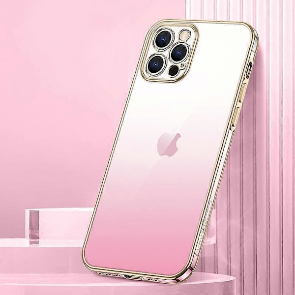 SULADA Godt Beskyttet Gradient Farge TPU Beskyttende Telefon Shell Deksel for iPhone 12 Pro Max