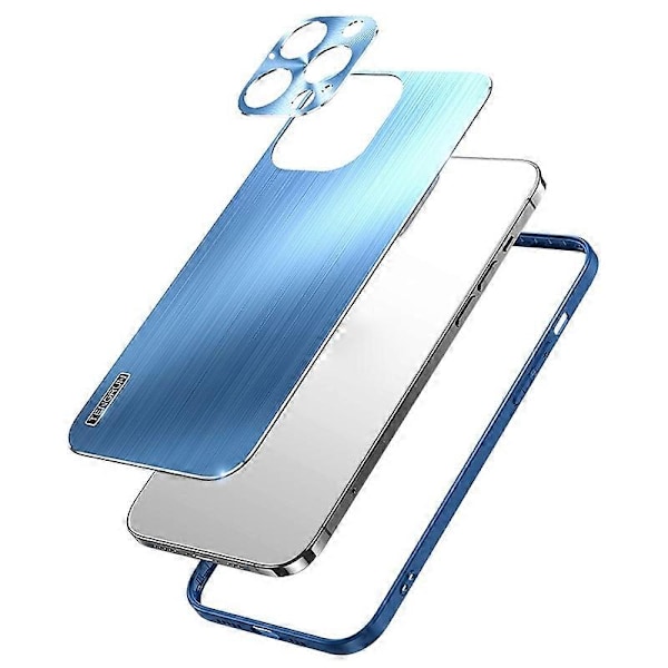 Borstat Skyddsfodral för iPhone 14 Pro TPU+Metall Baksida Telefonskal Anti-Fall Stöttåligt Skydd