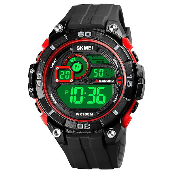 Skmei 1756 Men Sports Luminous Electronic Watch Red