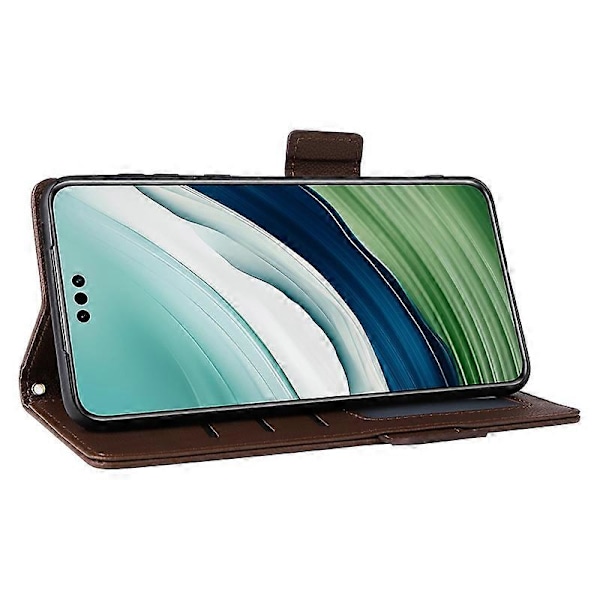 Til Huawei Mate 60 Cover Litchi Tekstur Wallet Stand Læder Telefon Cover med Rem Multicolor Style A