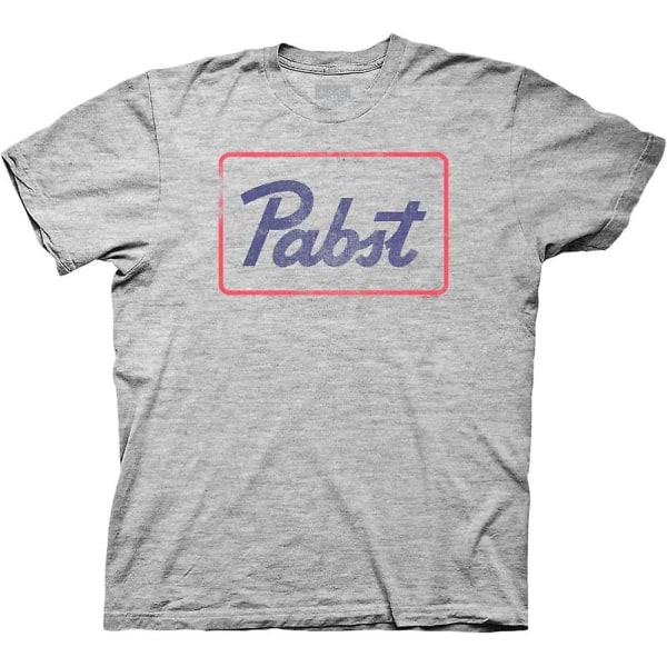 Pabst Blue Ribbon Vintage Neonskylt Brewey Vuxen T-shirt-vuxen, 3xl Grey XXL