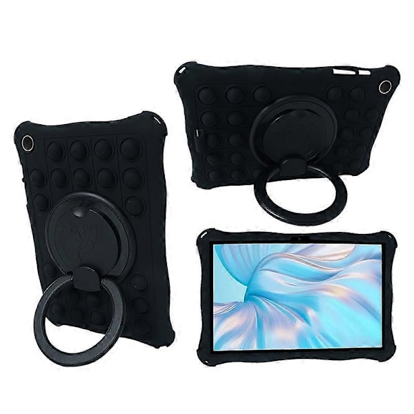 Skal till Samsung Galaxy Tab A9 Pop Bubble PC+Silikonskal Handgrepp Ställ Tablet Skydd Multicolor Style B