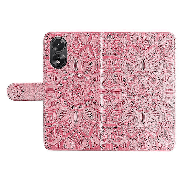För Oppo A38 4G Fodral Plånbok Slim-Fit PU Läder Magnetiskt Telefonskal Multicolor Style E