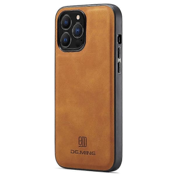 iPhone 14 Pro -kotelo, takasuoja PC+TPU+PU-nahkapäällyste Multicolor Style E