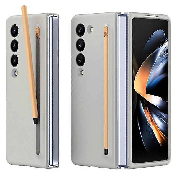 Skal för Samsung Galaxy Z Fold4 5G med Stylus Pen Gummibelagd PC Vikbart Telefonskydd Multicolor Style A
