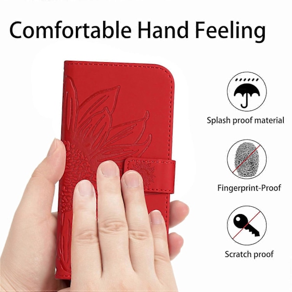 Til Xiaomi 14 Pro Etui Hud-berørings Wallet Stand Læder Cover med Skulderrem Multicolor Style B