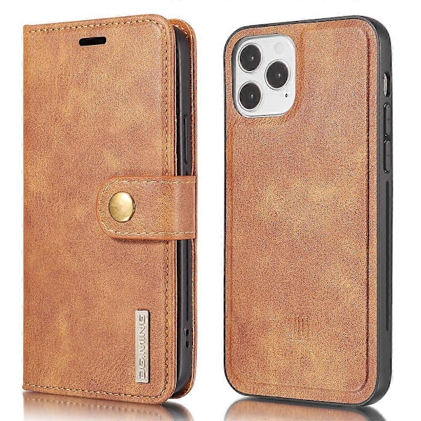 iPhone 13 Täysi Suoja Naarmuuntumaton Halkaistu Nahkalompakko Irrotettava 2-in-1 Puhelinkotelo Multicolor Style C