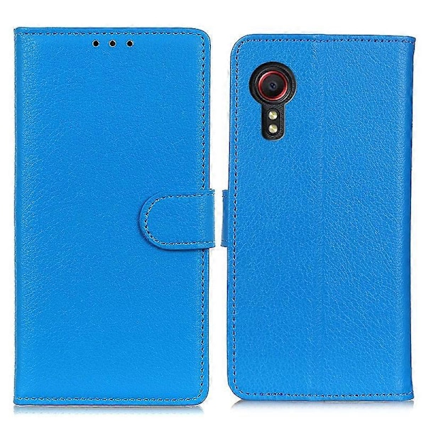 Klassisk PU læder Wallet Phone Stand Case til Samsung Galaxy Xcover 5 Multicolor Style D