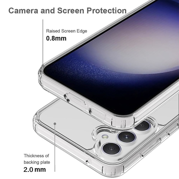 Super Transparent Telefoncover til Samsung Galaxy S23 Fe Akryl + Tpu Hybrid