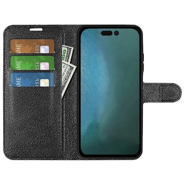 iPhone 14 6.1 tuuman PU-nahkainen lompakkokotelo jalustalla, kattava suojakuori Multicolor Style A