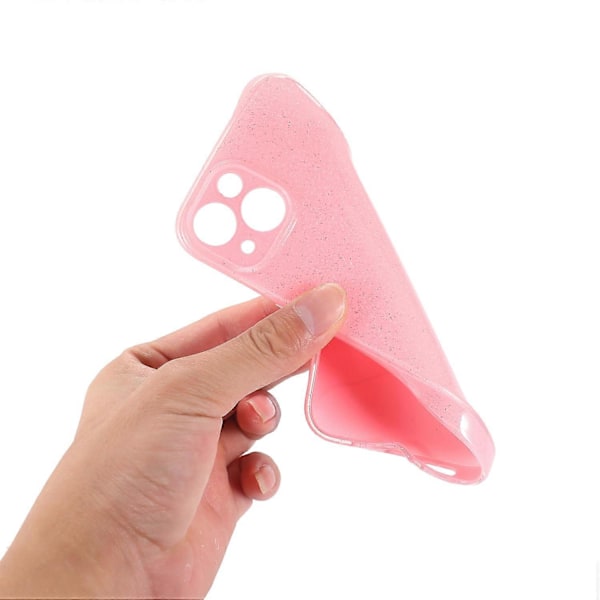 Glitter Pulver Blød TPU Anti-drop Jelly Telefon Cover til iPhone 13 6.1 tommer Multicolor Style C