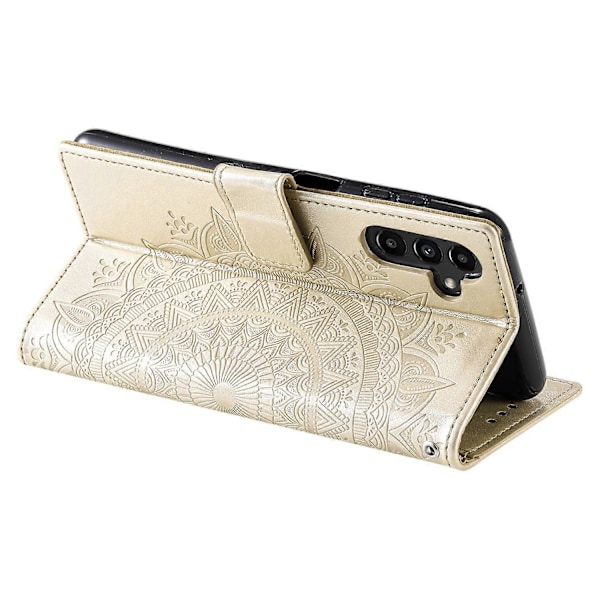Til Samsung Galaxy A16 5G/A16 4G Etui Præget Totem PU Læder Wallet Stand Telefon Cover Multicolor Style D