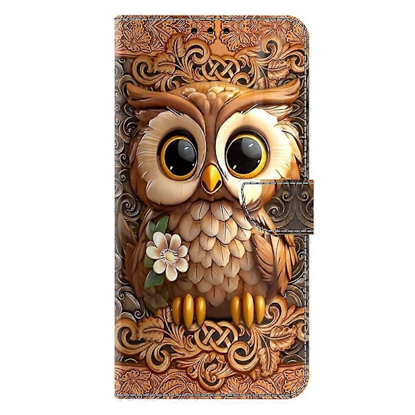 TPU+PU Läder Flip Fodral För Xiaomi Redmi 14C 4G/14R 5G/Poco C75 4G Mönstertryckt Multicolor Style I