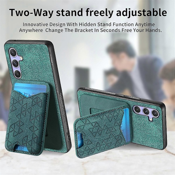 Til Samsung Galaxy 54 5G Etui med Præget Mønster, Kortholder, Støttefod, Læder Bagside Cover Multicolor Style C