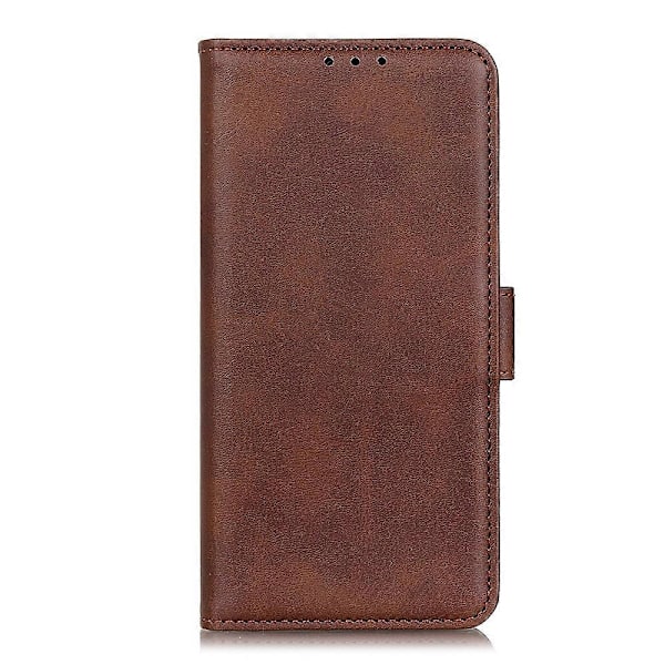 Magnetiskt Dubbellås PU Läder Skyddande Plånboksfodral för Samsung Galaxy S21 FE Multicolor Style D