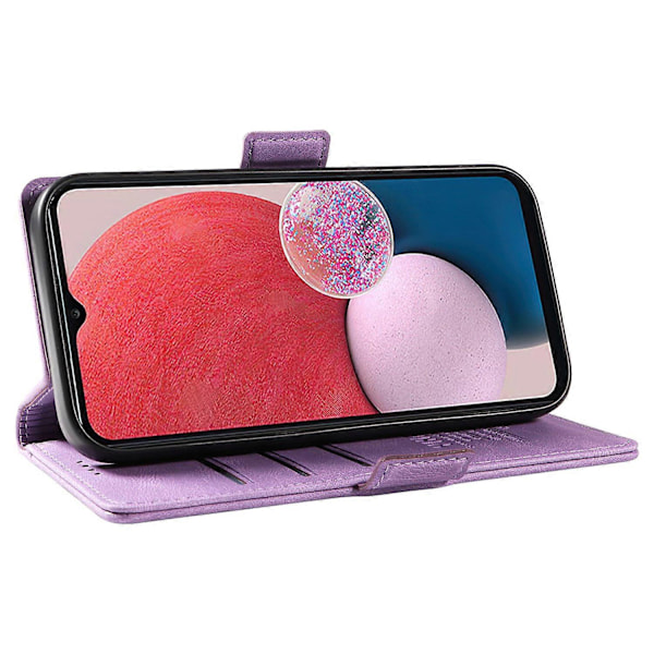 YIKATU YK-005 Lærdeksel til Samsung Galaxy A53 5G, hudvennlig telefonetui med lommebok og stativ Multicolor Style B