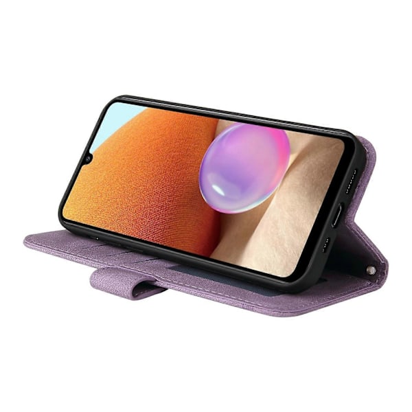 För Samsung Galaxy A32 4G (EU-version) Stödjande Ställ Design Trädmönster Metallknapp Flip