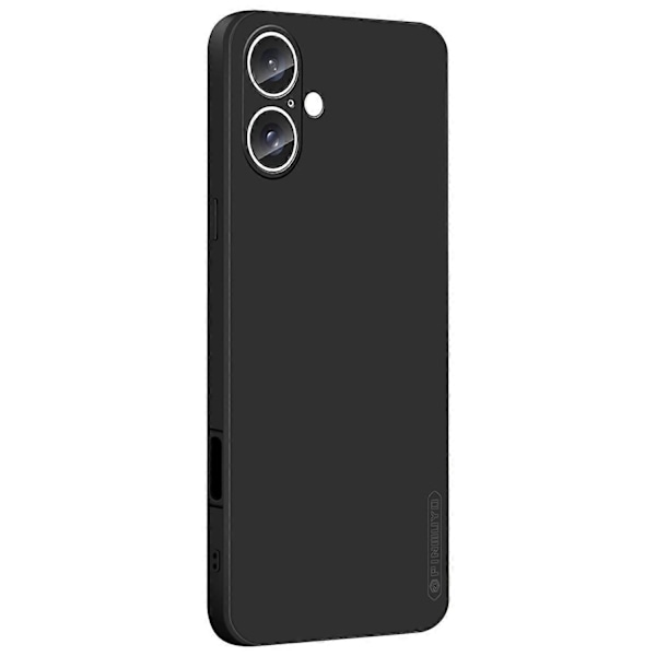 PINWUYO JK Touching Series Skal för iPhone 16 Fodral Fiber Flocking Liner Mjukt TPU Telefonskal Multicolor Style B